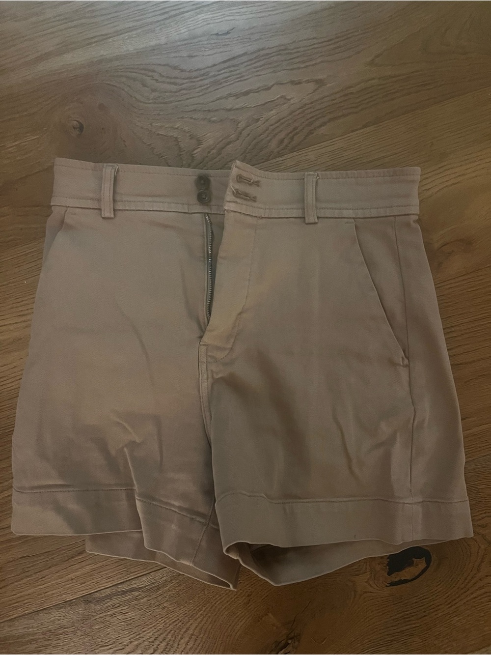 Everlane high waisted canvas shorts